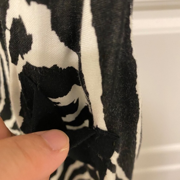 Akira Chicago Halter Tank Racerback Top. Zebra Print. Black/White. Small. - Picture 3 of 9